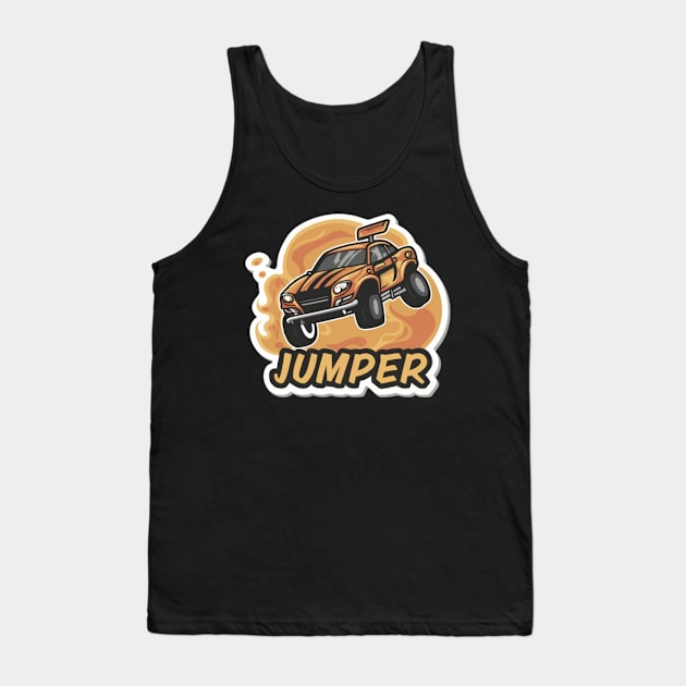 Jumper Racing Car Tank Top by Abeer Ahmad